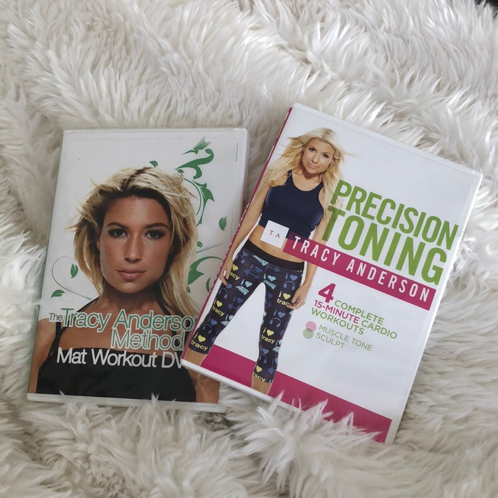 Set of 2 Tracy Anderson DVDs Mat Workout & Precision Toning